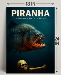 Piranha A Dangerous Breed of Terror Poster PosterGoat