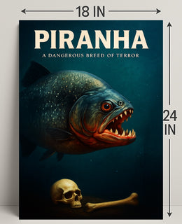 Piranha A Dangerous Breed of Terror Poster PosterGoat