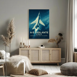 Supersonic Aircraft A-5 Vigilante Art Military Recruitment Poster
