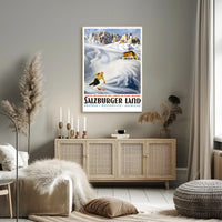Salzburger Winter Adventure Vintage Travel Poster PosterGoat