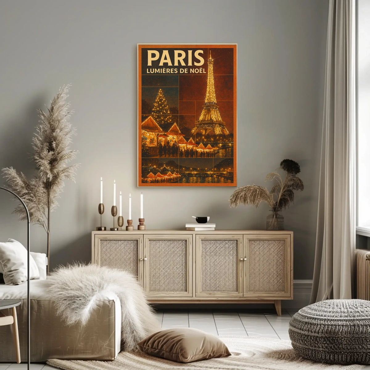 Paris Lumières De Noël Poster