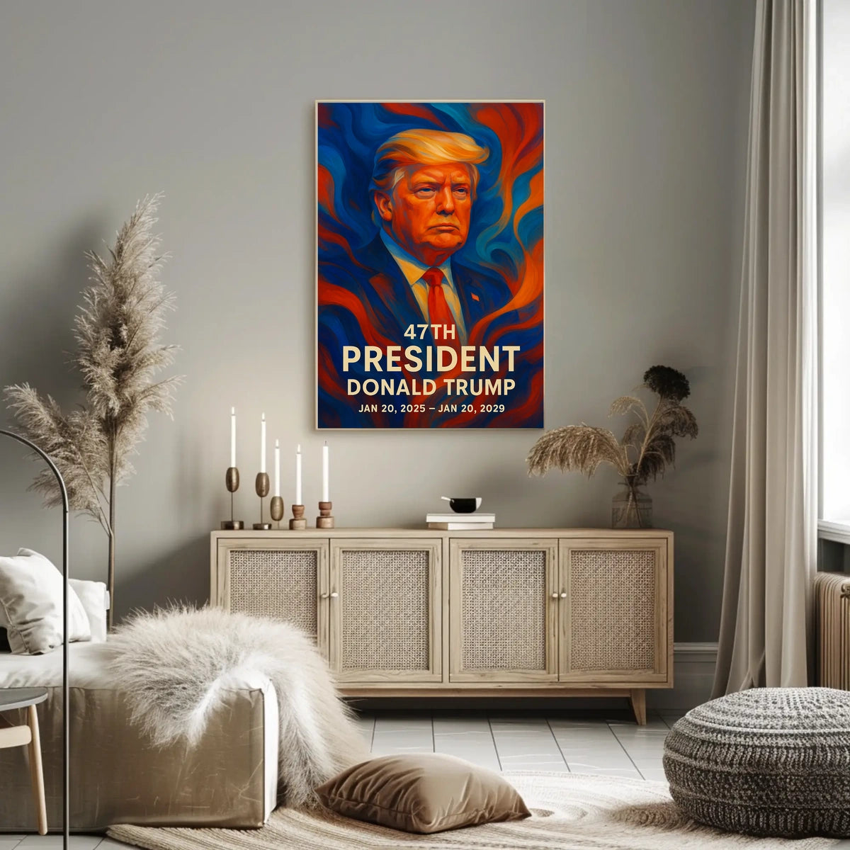 Presidential Vision Donald Trump Patriotic Cinematic Poster