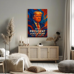 Presidential Vision Donald Trump Patriotic Cinematic Poster