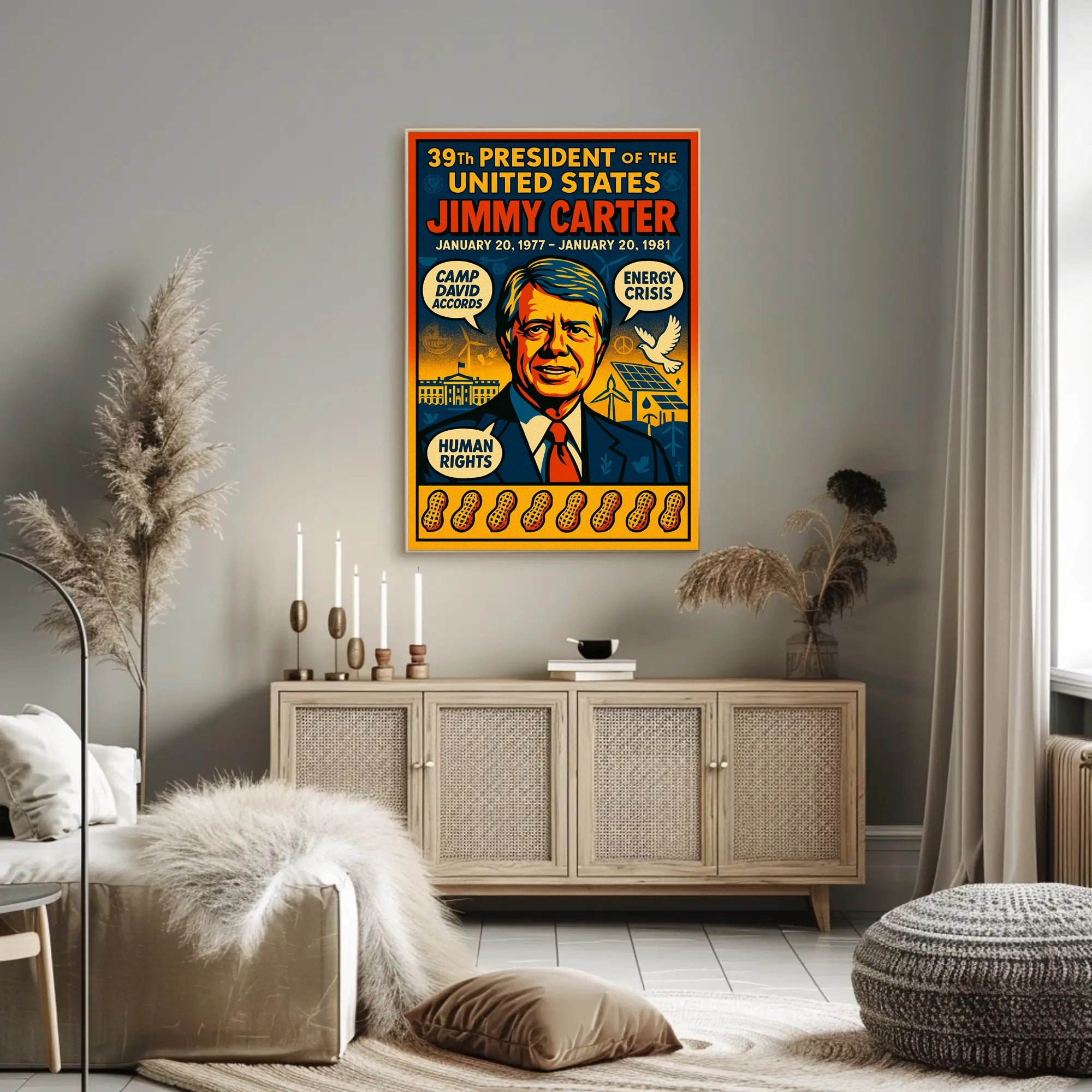Jimmy Carter United States Leader Photo Tribute Poster PosterGoat