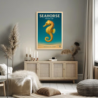 Seahorse Marine Life Poster