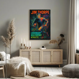 Jim Thorpe Legendary Multisport Athlete Jim Thorpe Poster