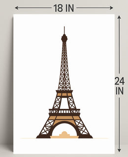 Eiffel Tower Illustration Poster