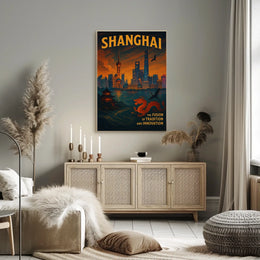 Shanghai The Fusion Of Tradition And Poster