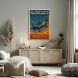 The Vought Xf5U Flying Flapjack Poster