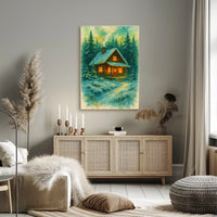 Cozy Winter Cabin Poster