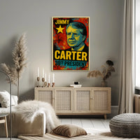 Jimmy Carter 39th President of the United States Graffiti Pop Art Poster