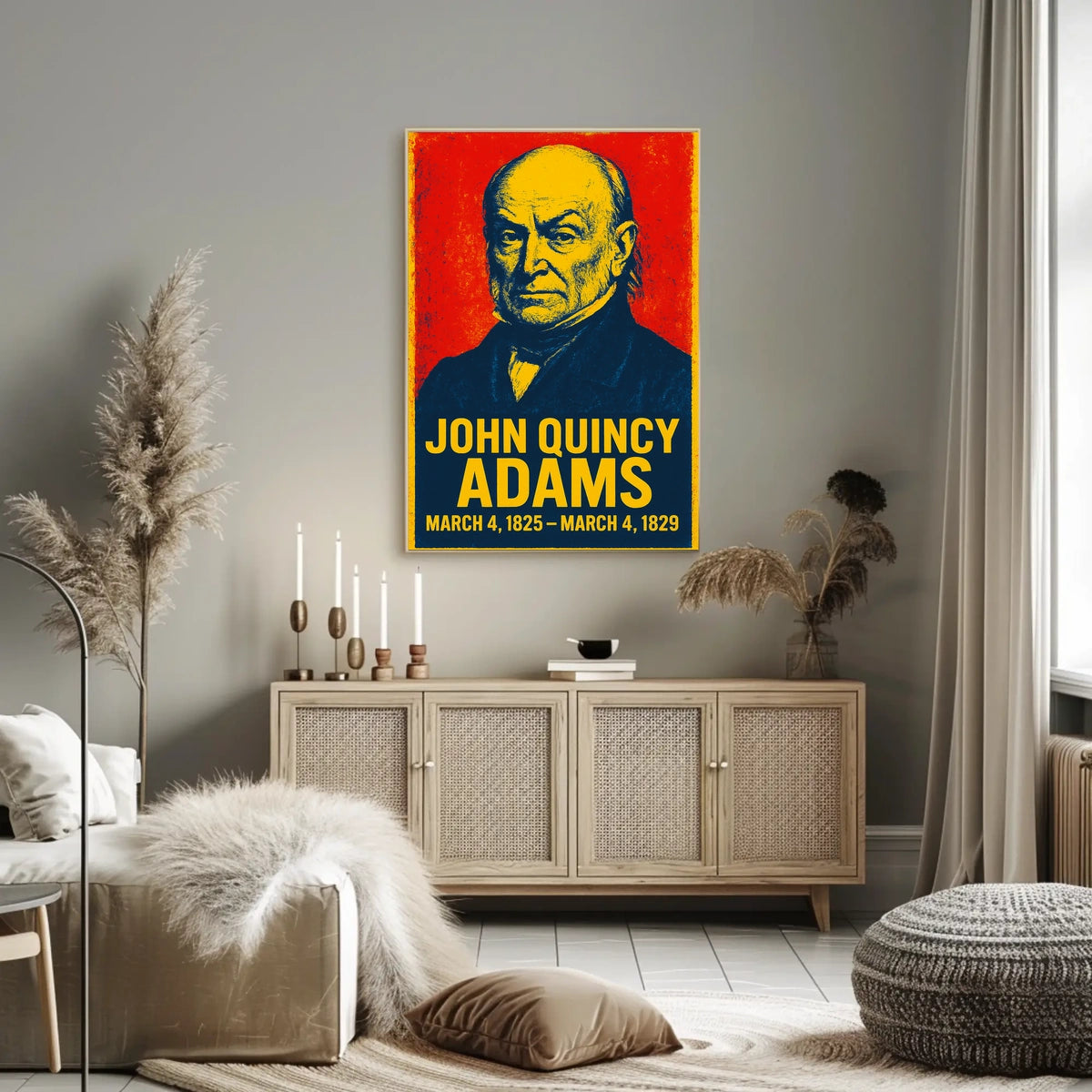 John Quincy Adams Presidential Term Poster