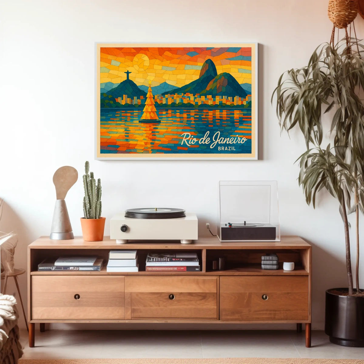 Rio de Janeiro Vibrant Mosaic Poster