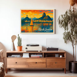 Rio de Janeiro Vibrant Mosaic Poster