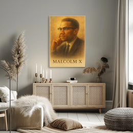 Malcolm X Portrait Poster