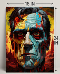 Abstract Portrait Of A Leader Abstract Poster PosterGoat