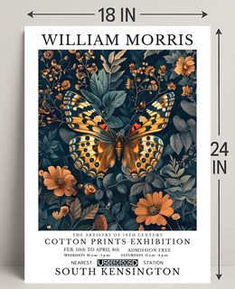 William Morris Exhibition Cotton Prints Cultural or Heritage Poster