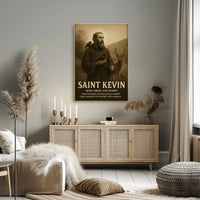 Saint Kevin Irish Abbot And Hermit Poster