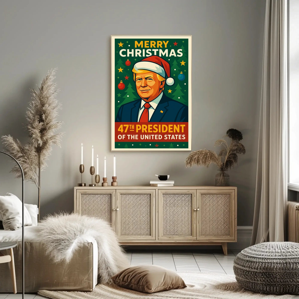 Merry Christmas 47Th President Poster