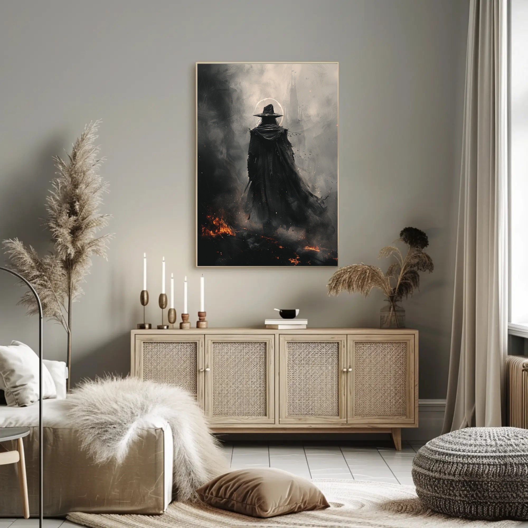 The Enigmatic Wanderer Art Print Poster for Home Decor and Travel Enthusiasts PosterGoat