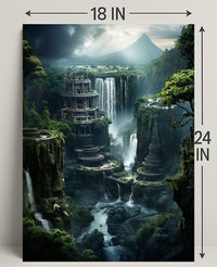 Enchanted Waterfalls Of The Lost City Poster