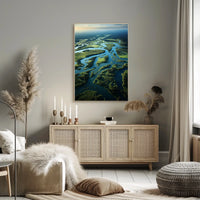 Serene River Landscape Poster