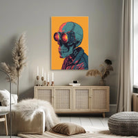 Futuristic Skull Vision Poster for Unique Home Decor PosterGoat