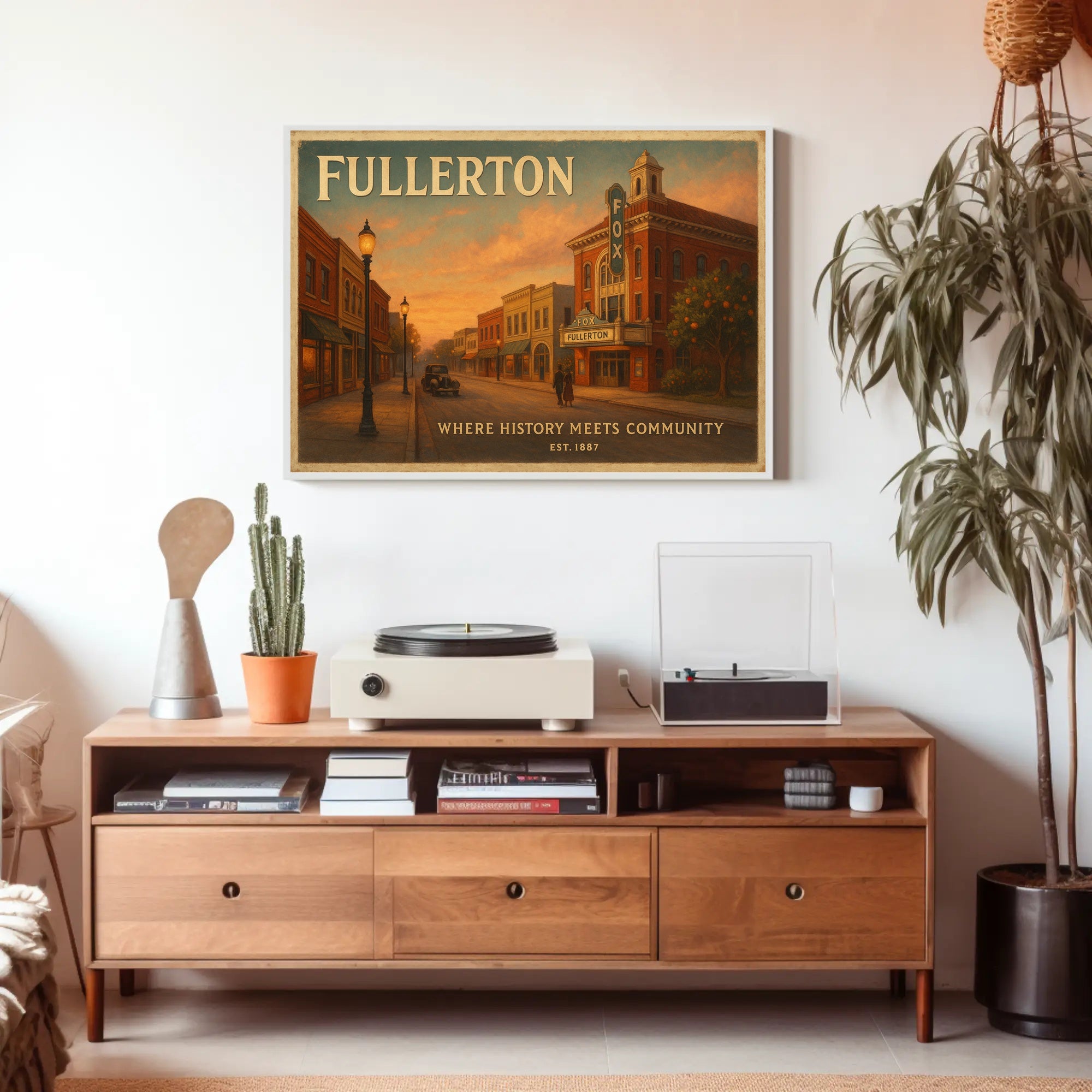 Fullerton History Community Travel Poster