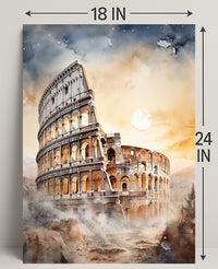 Colosseum At Dusk Poster