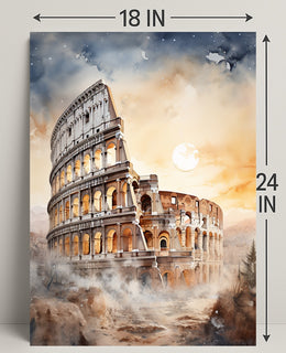 Colosseum At Dusk Poster