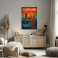 Cleveland Rock and Roll Capital Poster Art PosterGoat