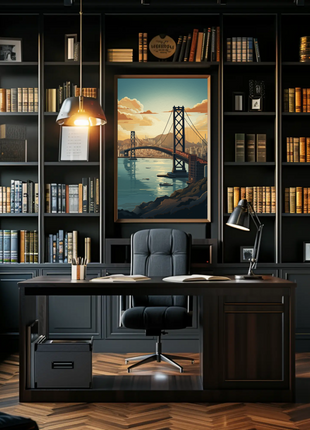 San Francisco Bay Bridge Poster