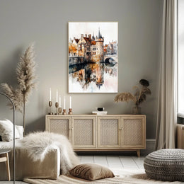 Belgium Ghent Gravensteen Castle View Poster