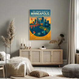 The Vibrant Pulse of Minneapolis Poster PosterGoat