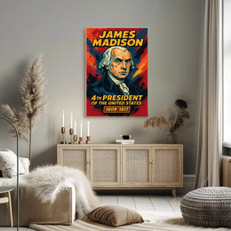 James Madison 4th President Poster Wall Art Heritage