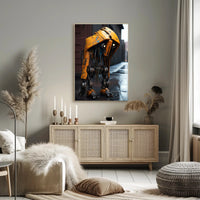 The Lonely Robot In The Rain Poster PosterGoat