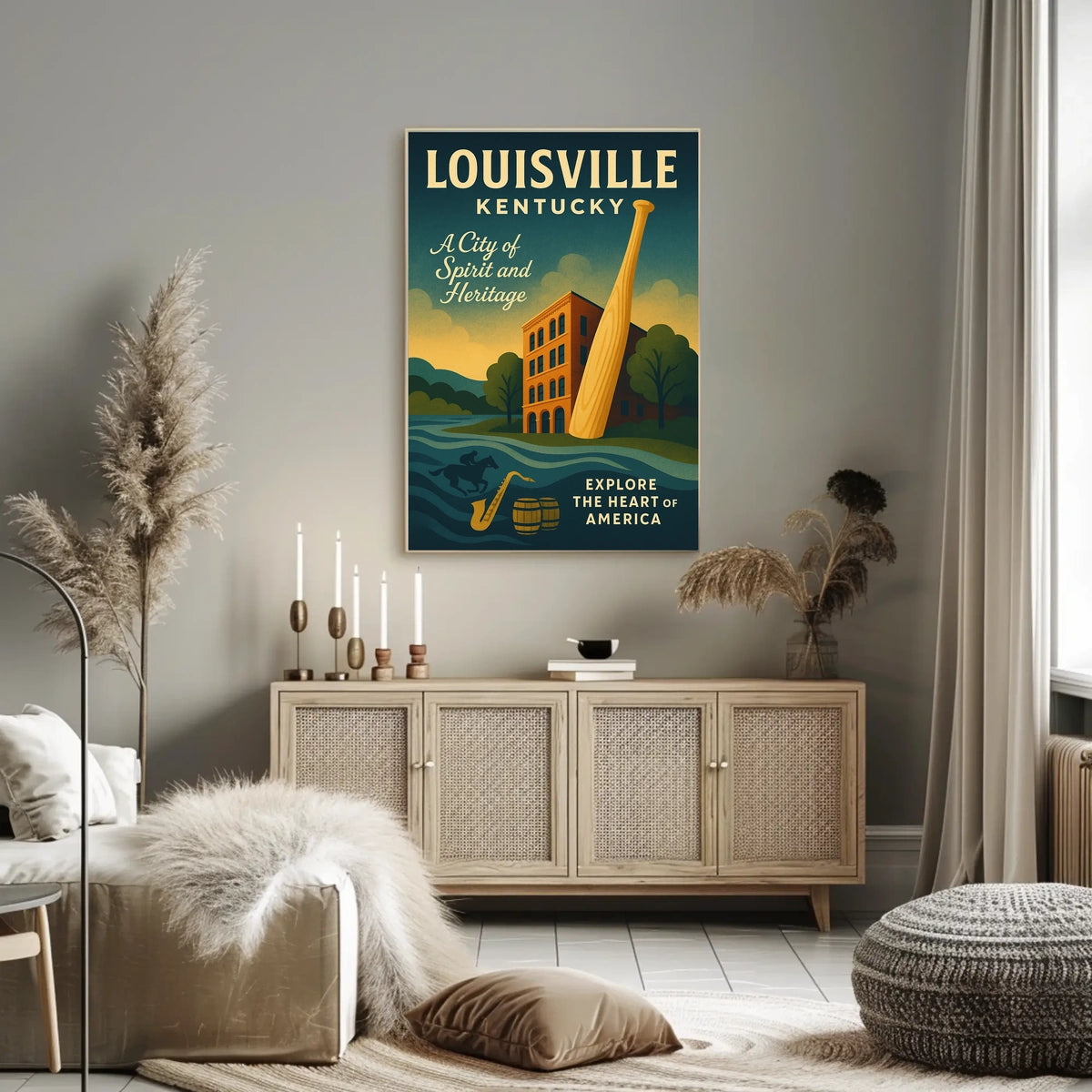 Explore Louisville, Kentucky Poster