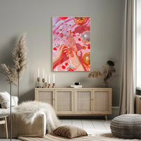 Vibrant Glamorous Nightlife Celebration Artistic Poster PosterGoat