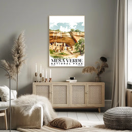 Mesa Verde Watercolor Wall Art Poster