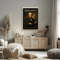 Andrew Johnson Vintage Presidential Historical Poster