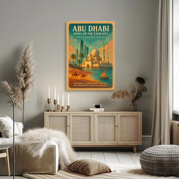 Abu Dhabi Jewel of the Emirates Cultural or Heritage Poster