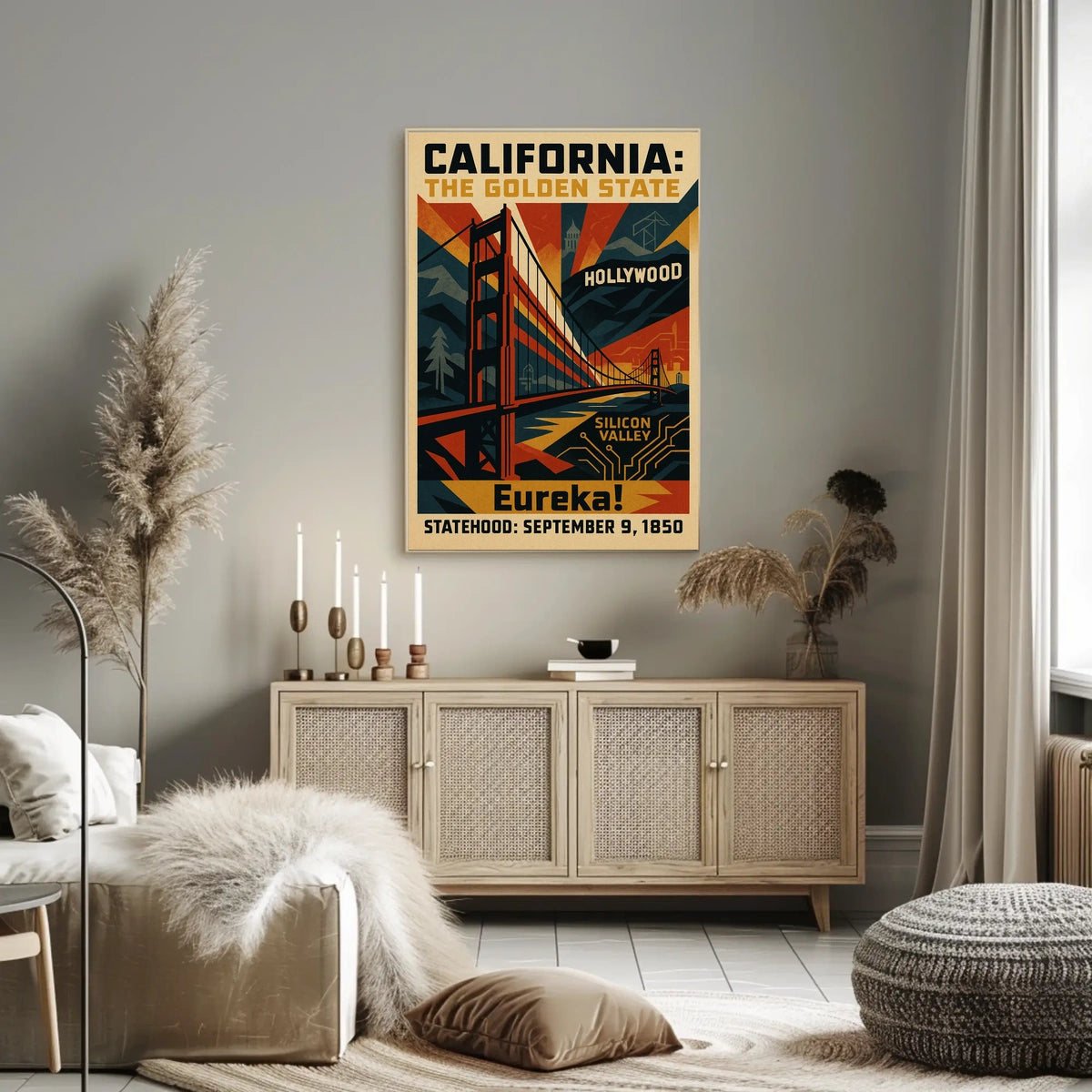 California The Golden State Poster