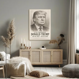 Trump 47th President Historical or Presidential Poster