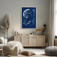 Moonlit Dj Wolf Poster