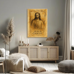 Jesus Christ Artistic Portrait Poster