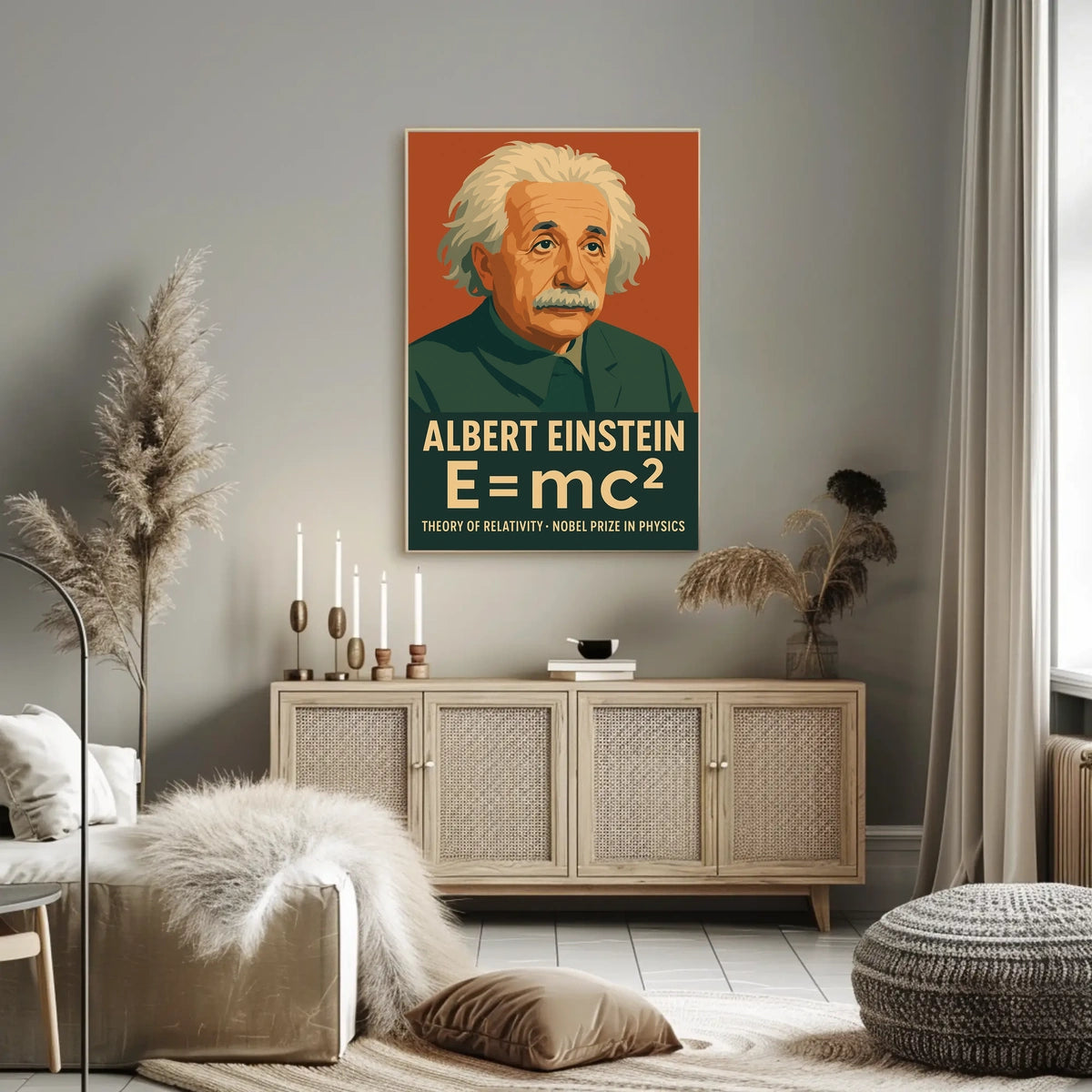 Albert Einstein Theory Of Relativity Poster