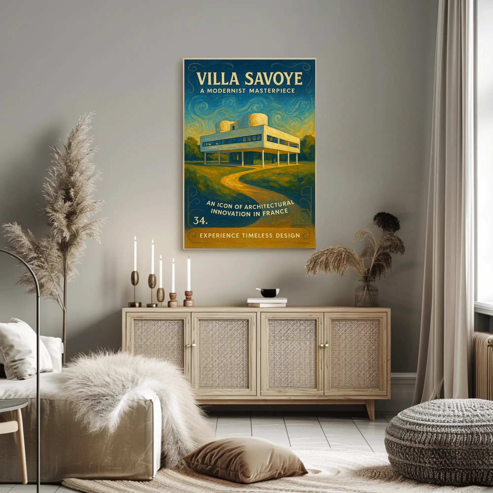 Villa Savoye A Modernist Masterpiece Poster PosterGoat