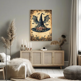 Whimsical Witch Hat Fantasy Design Cultural Poster