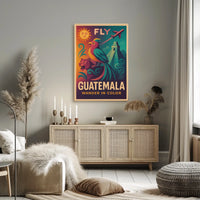 Fly To Guatemala Wander In Color Poster
