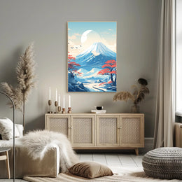 Tranquil Mountain Landscape Poster